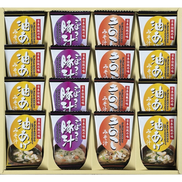 フリーズドライ「お味噌汁三種の味詰合せ」