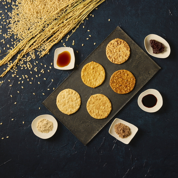 [MUSUBI千代松]玄米のディップせんべい さしすせそ玄米せんべい ミニセット