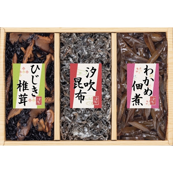 [廣川昆布]風味彩々 3品佃煮詰合せ