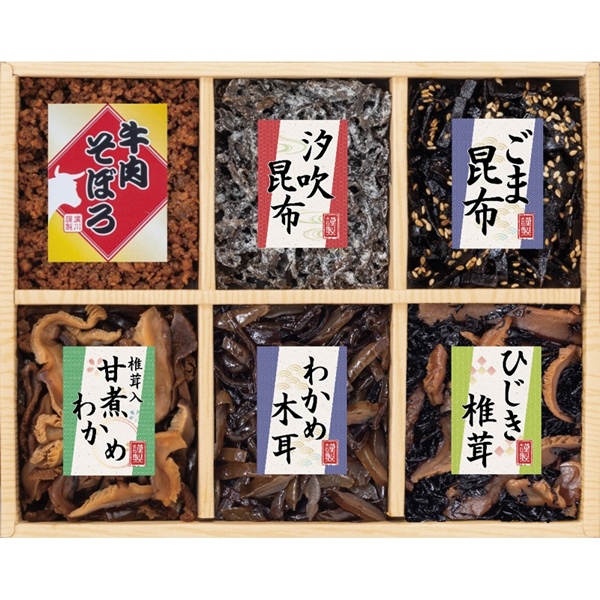 [廣川昆布]風味彩々 6品佃煮詰合せ
