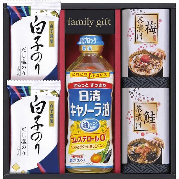 日清オイリオ&白子のり食卓詰合せ