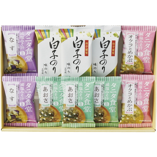 タニタ食堂監修減塩みそ汁・白子のり詰合せ