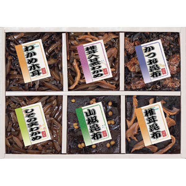 [廣川昆布]御昆布 佃煮6品詰合せ