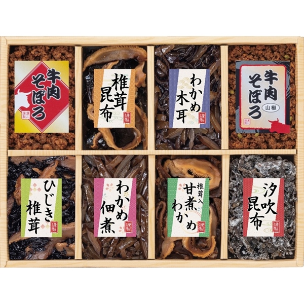 [廣川昆布]風味彩々 8品佃煮詰合せ