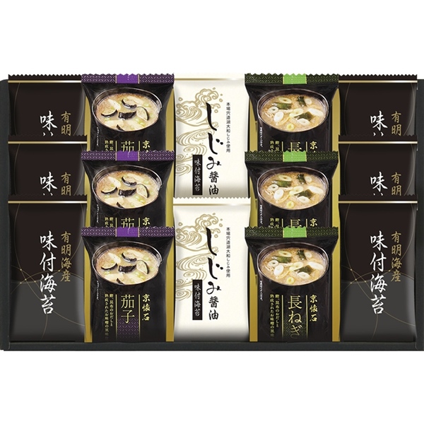 マルコメフリーズドライみそ汁&有明海産味付海苔セット