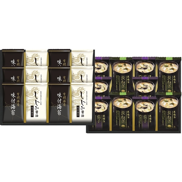 マルコメフリーズドライみそ汁&有明海産味付海苔セット