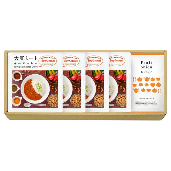 大豆ミート・キーマカレー＆淡路島玉ねぎスープセット