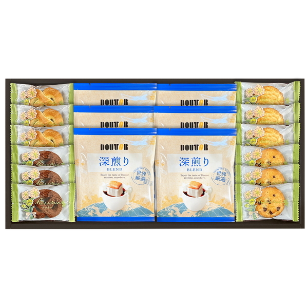 ドトールコーヒーと4種類のクッキー詰合せ