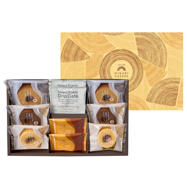 [ひかりがさね]ふんわりバームと珈琲の詰合せ　10個