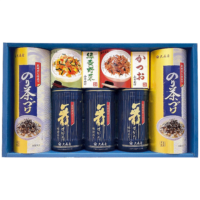 [大森屋]卓上のり・お茶漬・ふりかけ詰合せ