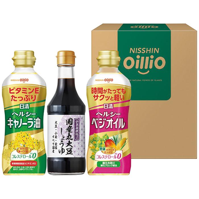 日清ヘルシーオイル＆国産丸大豆醤油ギフト