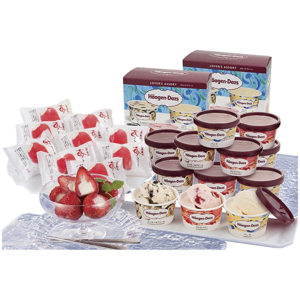 ハーゲンダッツ＆苺アイス【直送品】【送料込】