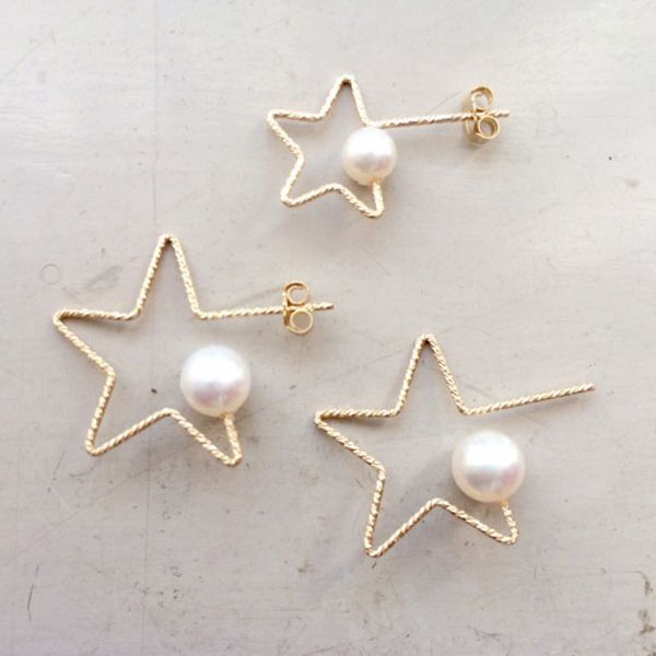 [Natully]Twinkle Star 片耳ピアス L