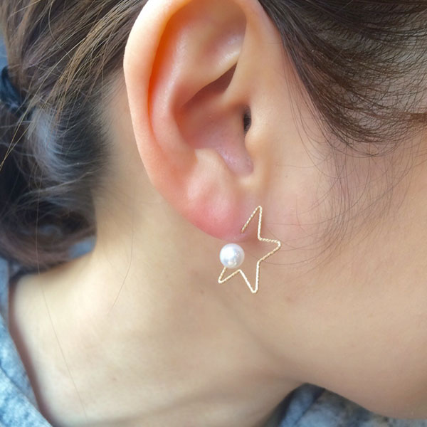 [Natully]Twinkle Star 片耳ピアス L