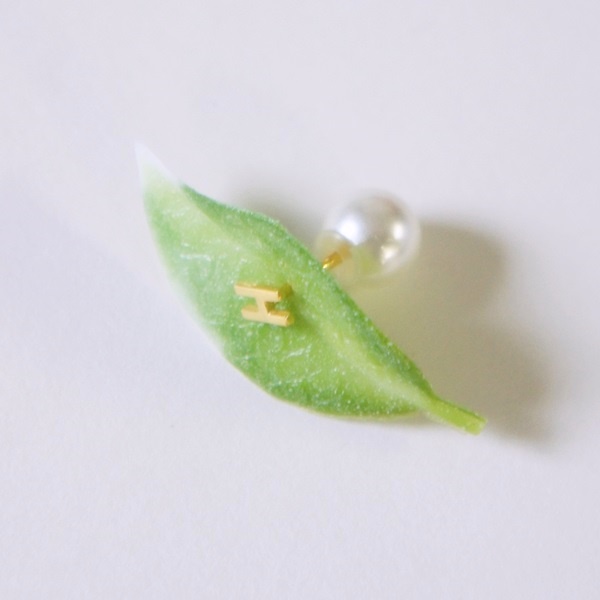 [Natully]Initial Pierce イニシャルピアス Gold