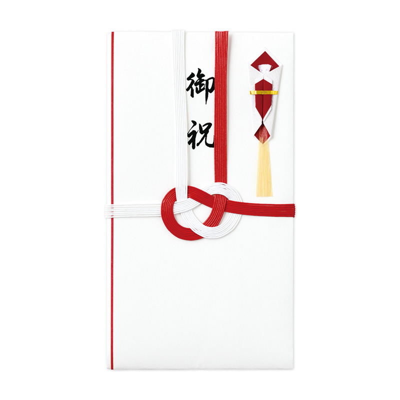 [祝儀袋] 新コットン奉書 祝金封 赤白7本結切/御祝