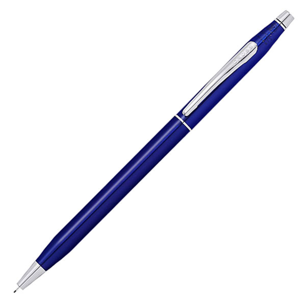 お取り寄せ品[CROSS]クラシック センチュリー トランスルーセントブルーラッカー ペンシル(0.7mm)/名入れ