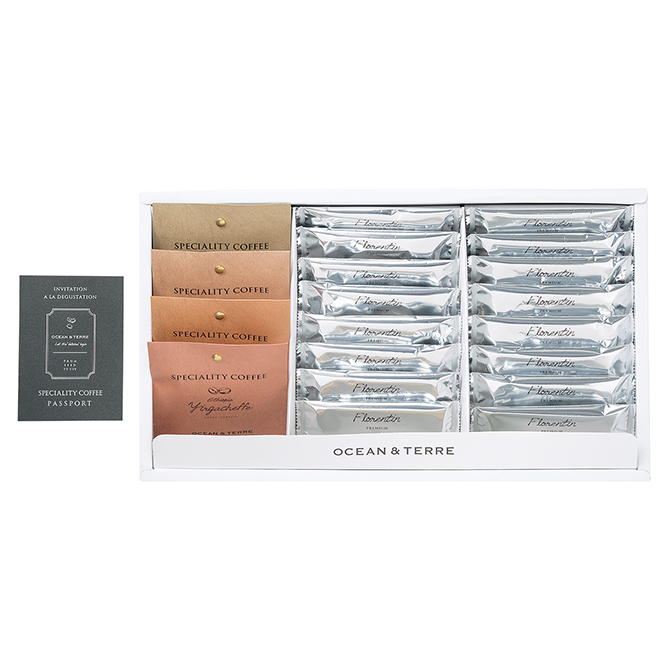 【ロゴ入れ 帯付き】[OCEAN&TERRE]Speciality Coffee＆フロランタンパイセットB