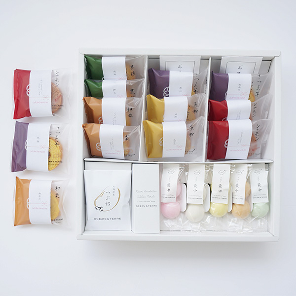 【ロゴ入れ 帯付き/送料無料】[OCEAN&TERRE]極バーム&手作り最中セットD