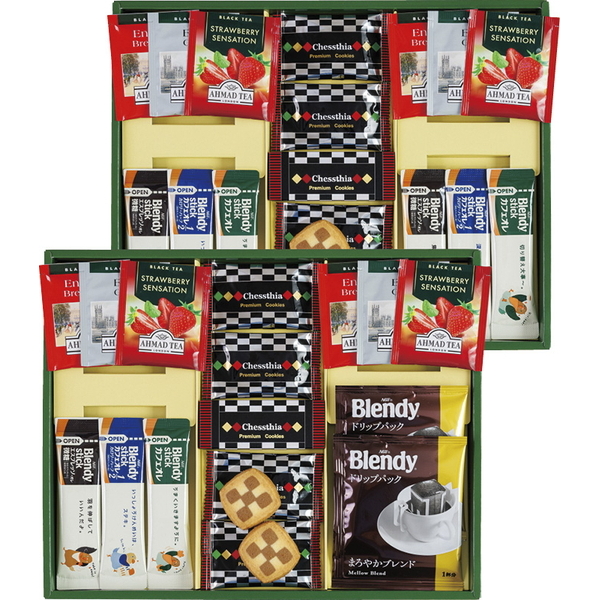 【早割対象10％OFF】[ブレイクタイム]プレミアムギフトクッキー＆コーヒー＆紅茶 通常価格:3,240円(税込)