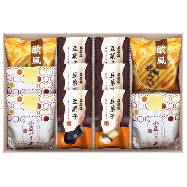 【早割対象10％OFF】小豆パイ・欧風せんべい和菓子詰合せ 通常価格:2,700円(税込)
