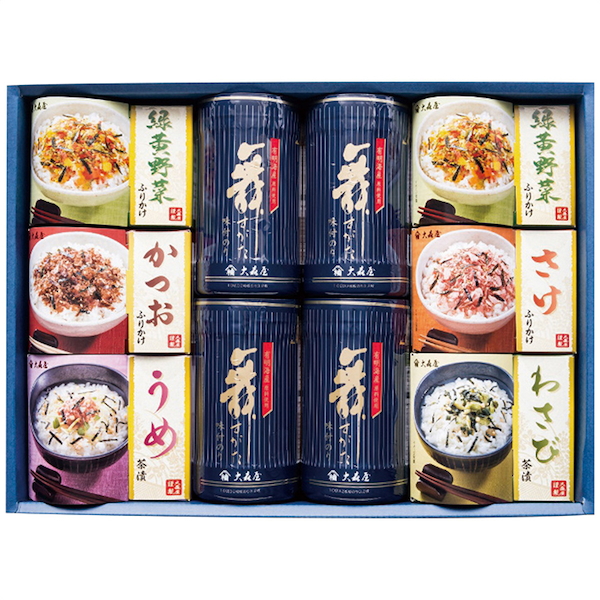 [大森屋]卓上のり・お茶漬・ふりかけ詰合せ