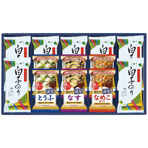 [味之庵]アマノフーズ＆白子味のり詰合せ
