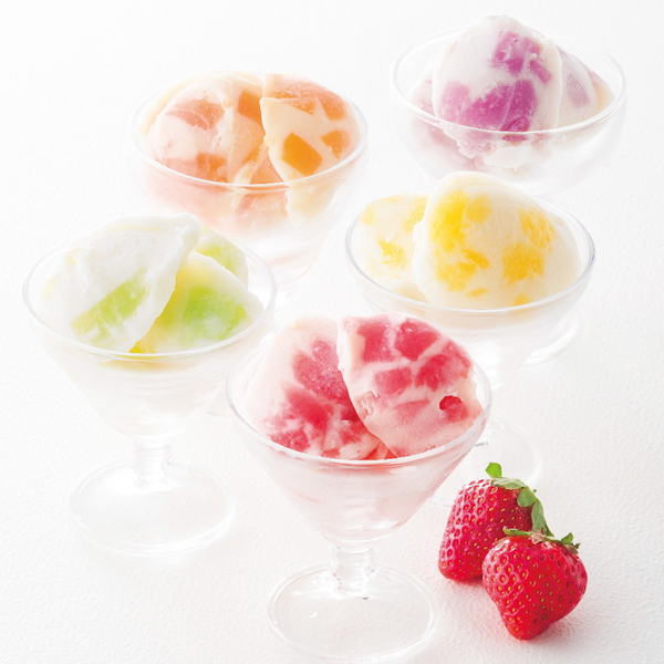 [ひととえ]凍らせて食べる アイスデザート～国産フルーツ入り～