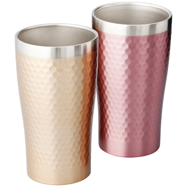 [リュクス]ペアメタルサーモタンブラー340ml