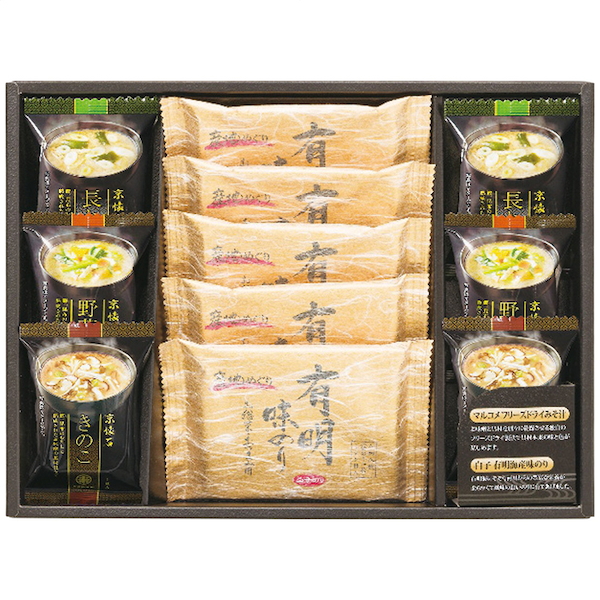 フリーズドライみそ汁＆有明味のりセット
