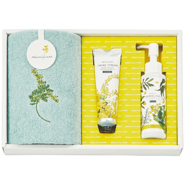 ミアミモザ ウォッシュタオル＆コスメセット