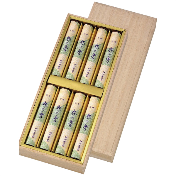 [松竹堂香舗]伽羅 都の香 線香8箱セット