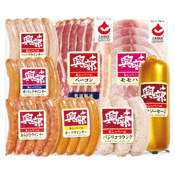 [興部ハム]北海道 興部（おこっぺ）ハムギフト【直送品】【送料込】