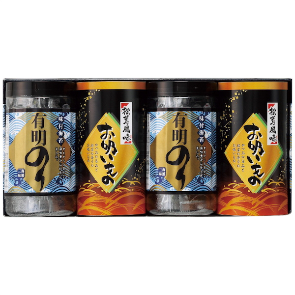 有明のり・永谷園松茸風味お吸い物詰合せ