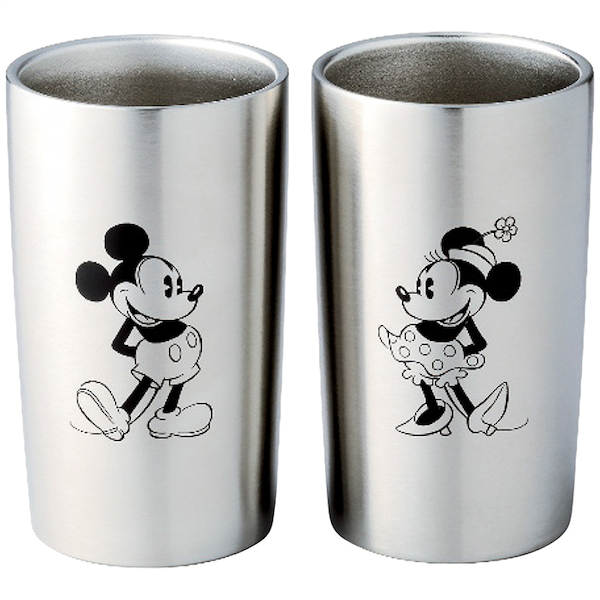 [ディズニー]ステンレス真空タンブラーセット300ml(ミッキー＆ミニー)