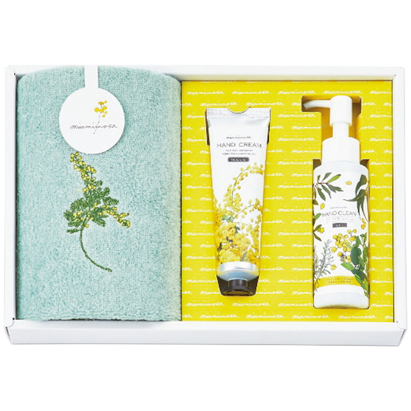 ミアミモザ フェイスタオル＆コスメセット