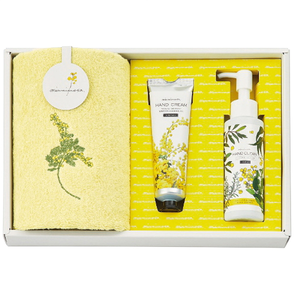 ミアミモザ ウォッシュタオル＆コスメセット