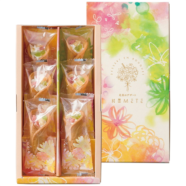 【最短発送可能/送料無料】[KOMETE]花束のデザート6個入