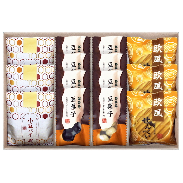 【早割対象10％OFF】小豆パイ・欧風せんべい和菓子詰合せ 通常価格:3,240円(税込)