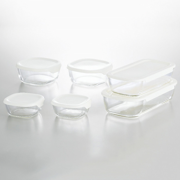 [HARIO]耐熱ガラス製保存容器6点セット