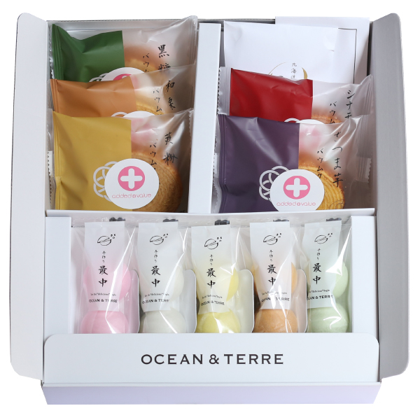 【ロゴシール付き/送料無料】[OCEAN&TERRE]極バーム&手作り最中セットC