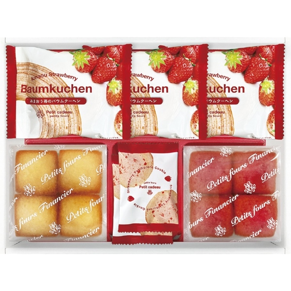 【早割対象10％OFF】あまおう苺バウムクーヘン＆プチフィナンシェ ギフトボックス