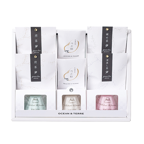 [OCEAN&TERRE]富士絶景手作り最中&日本茶セット