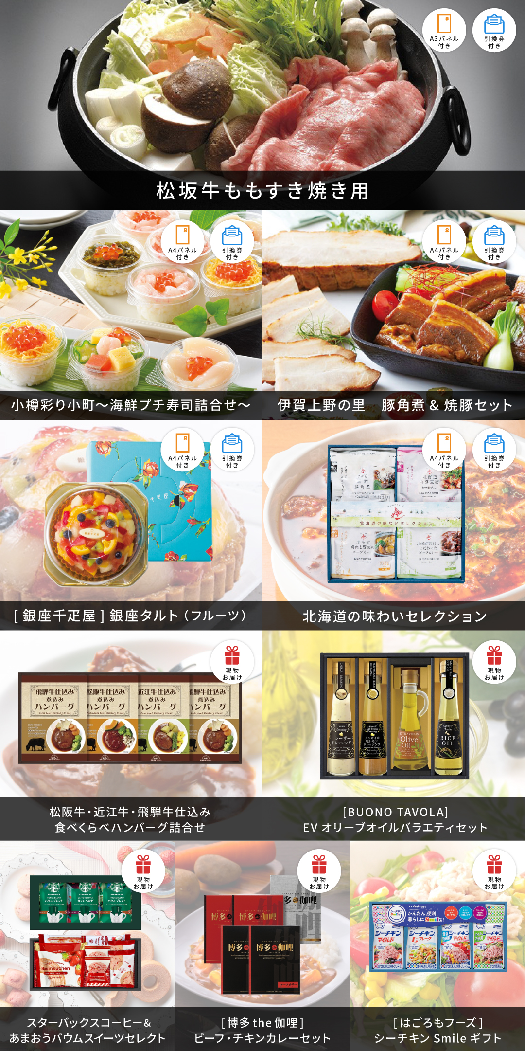 景品セット 5万円 ゴルフコンペ コンペ景品 商品 パネル 目録 社内イベント 景品