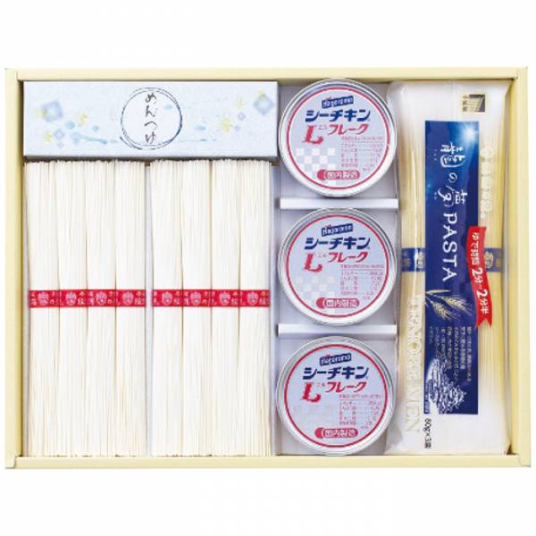 [揖保乃糸]揖保乃糸・はごろもシーチキン詰合せ