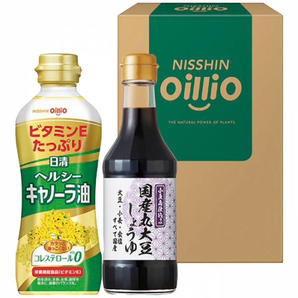 日清ヘルシーオイル＆国産丸大豆醤油ギフト