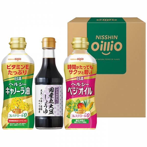 日清ヘルシーオイル＆国産丸大豆醤油ギフト