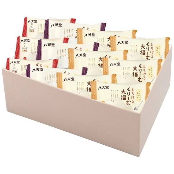 [八天堂]とろけるくりーむ大福3種12個詰合せ【直送品】【送料込】